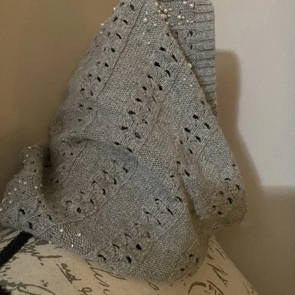 Lauren Ralph Lauren Gray Knit Infinity Scarf 
Wool blend - Picture 4 of 6